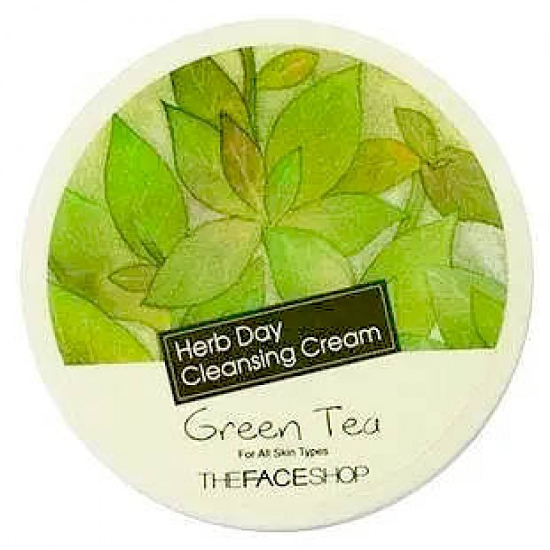 Очищающий крем с зеленым чаем THE FACE SHOP Herb Day 365 Cleansing Cream Green Tea - 150ml