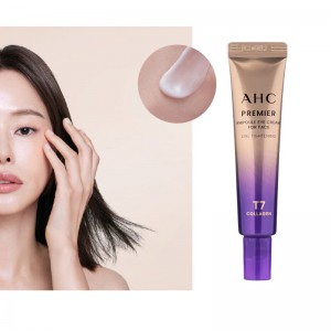 Миниатюра высокопитательного ампульного крема для век с коллагеном AHC Premier Ampoule In Eye Cream Line Tightening 12мл 