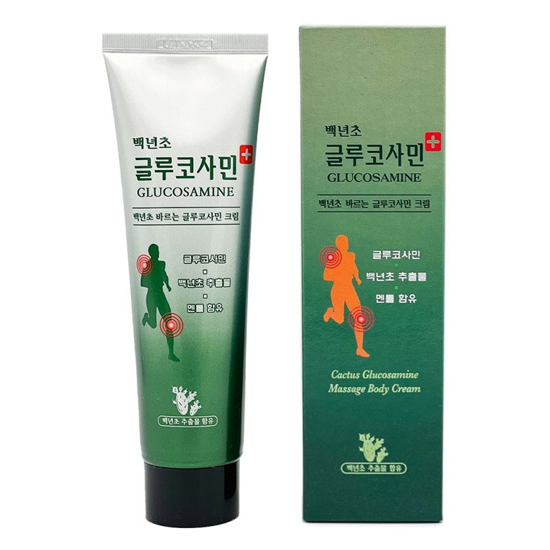 Массажный крем с глюкозамином Daejeon Juno Cactus Glucosamine Massage Body Cream 150мл Массажный крем с глюкозамином Daejeon Juno Cactus Glucosamine Massage Body Cream 150мл