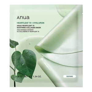 Успокаивающая гидрогелевая маска с хауттюйнией Anua Heartleaf 70 Soothing Collagen Mask 38гр