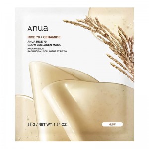 Гидрогелевая маска для сияния кожи с рисом Anua Rice 70 Glow Collagen Mask 38гр