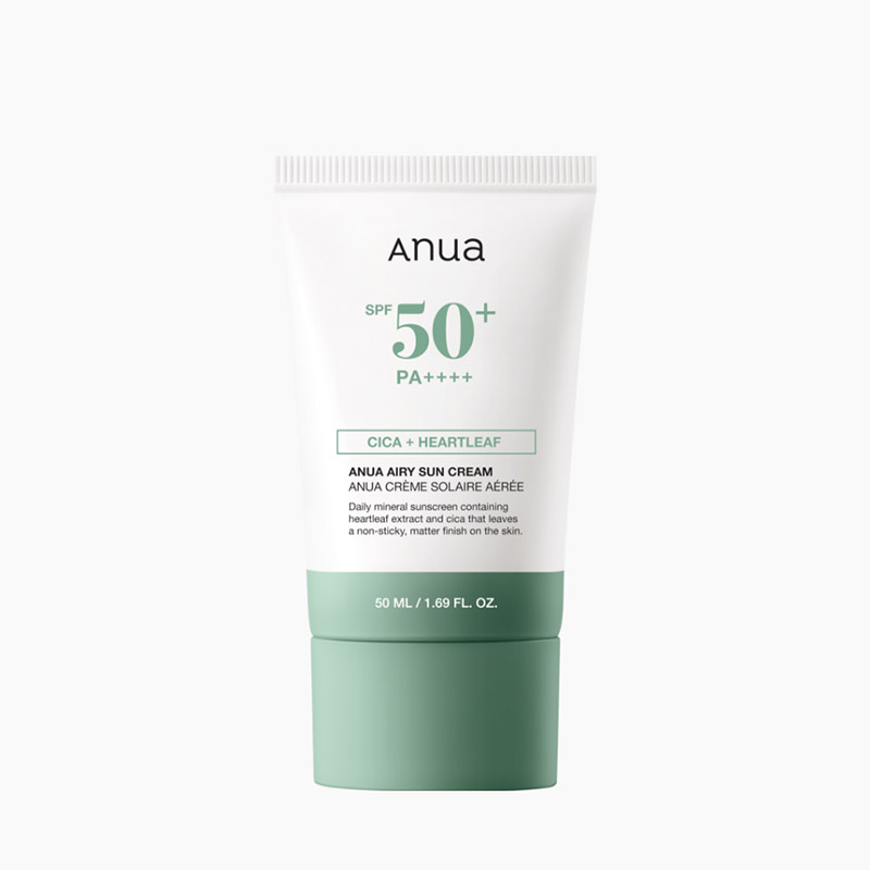 Лёгкий минеральный солнцезащитный крем Anua Airy Sun Сream SPF50+ PA++++ 50мл