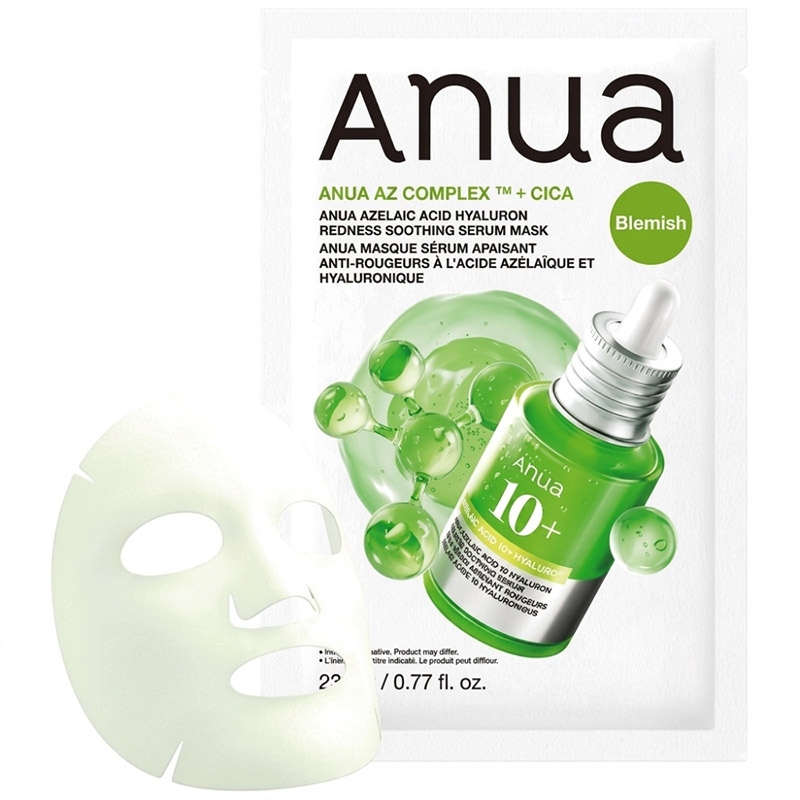 Успокаивающая тканевая маска Anua Azelaic Acid Hyaluron Redness Soothing Serum Mask 28 мл