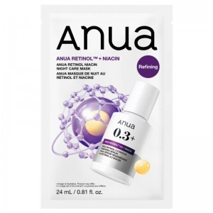 Тонизирующая тканевая маска с ретинолом Anua Retinol Niacin Night Care Mask 24 мл
