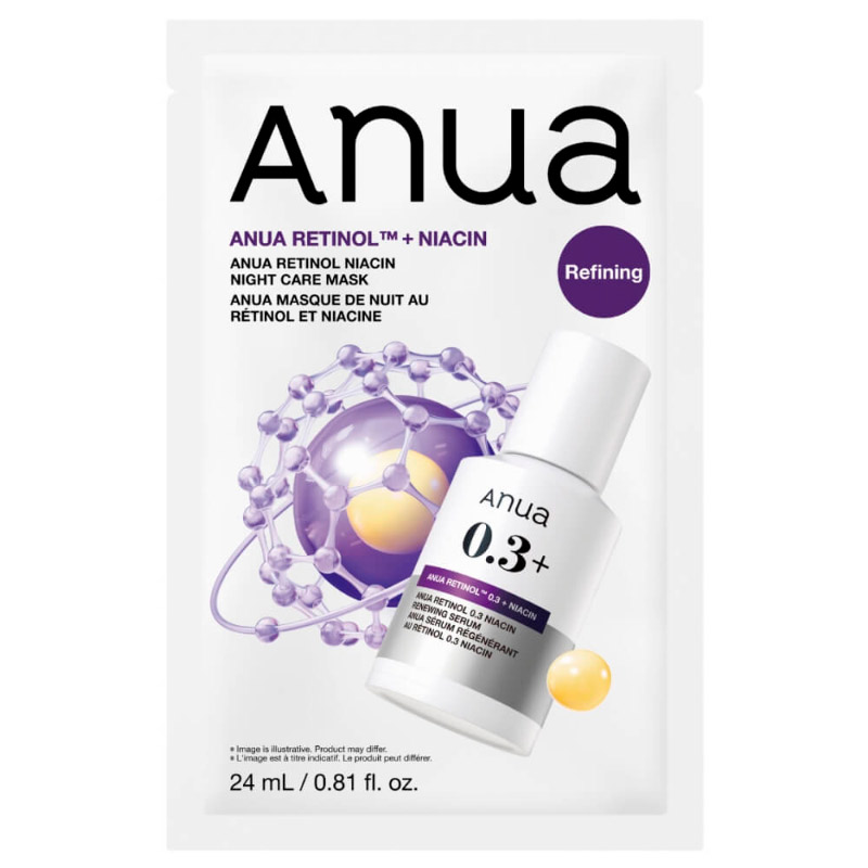 Тонизирующая тканевая маска с ретинолом Anua Retinol Niacin Night Care Mask 24 мл