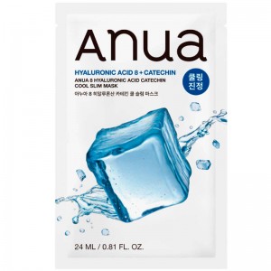 Охлаждающая тканевая маска Anua 8 Hyaluronic Acid Catechin Cool Slim Mask 24мл