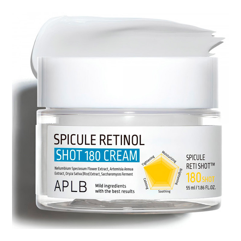Обновляющий крем для лица со спикулами APLB Spicule Retinol Shot 180 Cream 55 мл