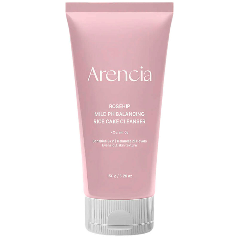 Мягкая пенка для умывания Arencia Rosehip Mild pH Balancing Rice Cake Cleanser 150 г