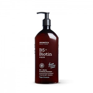 Бессульфатный укрепляющий шампунь с биотином AROMATICA B5 Biotin Fortifying Shampoo 400 мл