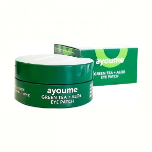 Патчи для глаз от отечности с зеленым чаем и алоэ AYOUME Green Tea + Aloe Eye Patch - 60 шт