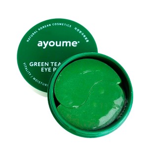 Патчи для глаз от отечности с зеленым чаем и алоэ AYOUME Green Tea + Aloe Eye Patch - 60 шт