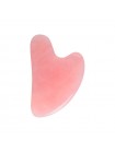 Скребок гуаша V-образной формы из натурального розового кварца AYOUME Massager Guasha Rose Quartz  