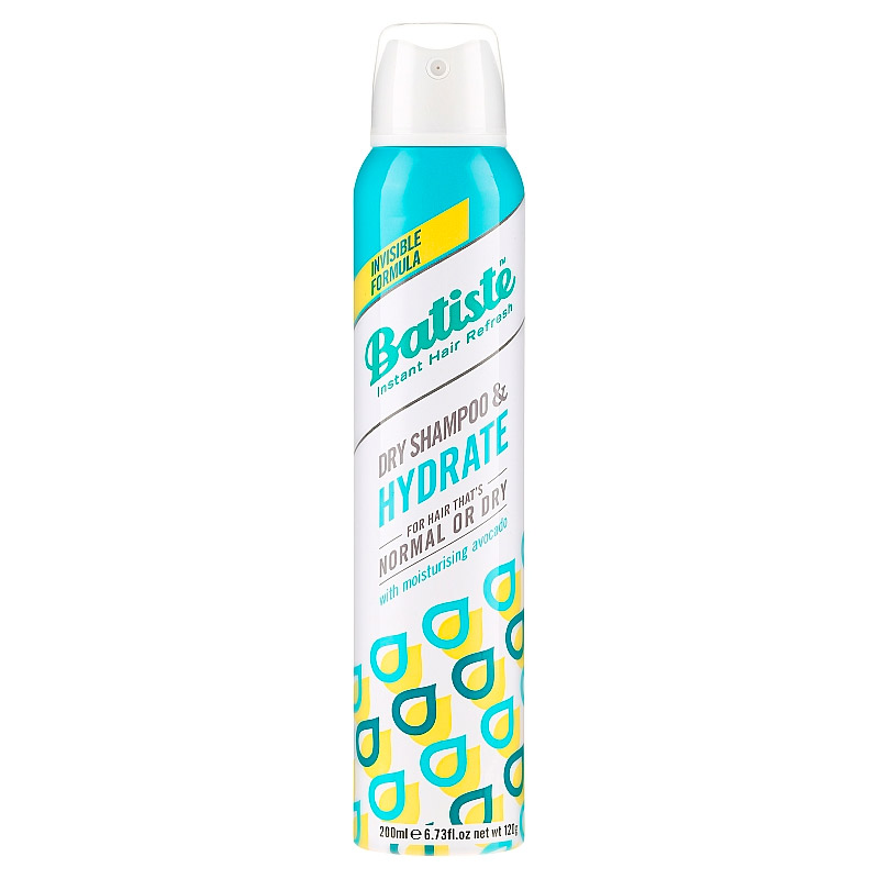 Сухой шампунь для сухих волос BATISTE Dry Shampoo Hydrating 200 мл