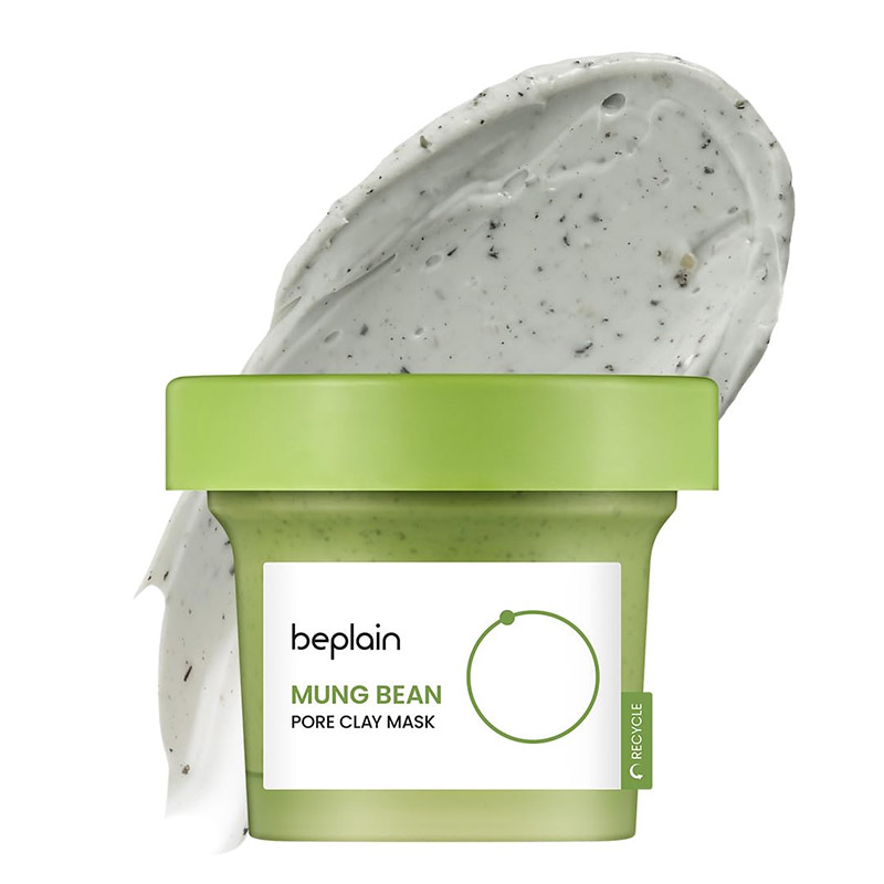 Глиняная маска для сужения пор с бобами маш beplain Mung Bean Pore Clay Mask 120гр