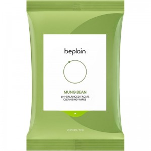 Салфетки для снятия макияжа с бобами маш beplain Mung Bean pH-Balanced Facial Cleansing Wipes 20шт