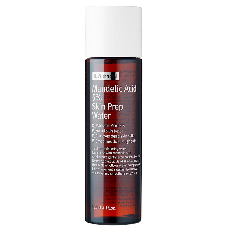 Мягкий тоник-эксфолиант с миндальной кислотой By Wishtrend Mandelic Acid 5 Prep Water 120мл