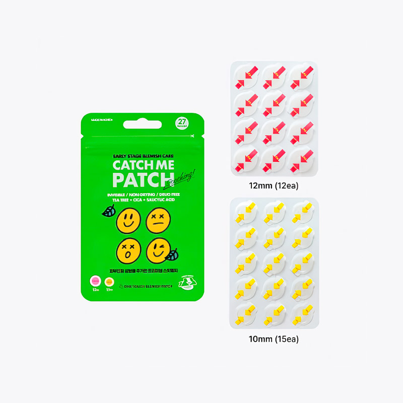 Успокаивающие патчи от несовершенств CATCH ME PATCH Early Stage Blemish Care Soothing 27шт