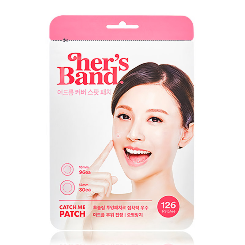 Патчи для лица против несовершенств CATCH ME PATCH Her's Band Blemish Сover Patch 126 шт