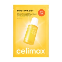 Маска тканевая выравнивающая тон кожи Celimax Pore Dark Spot Brightening Serum Mask 27мл