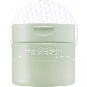 Очищающие пэды для снятия макияжа Celimax Ji Woo Gae One Step Mild Cleansing Pad 60шт