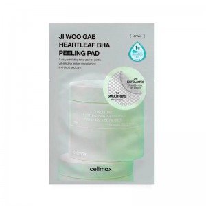 Пилинг-пэды с BHA-кислотой Celimax Ji Woo Gae Heartleaf BHA Peelind Pad 2шт