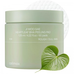 Тонизирующие пилинг-пэды с BHA-кислотой Celimax Ji Woo Gae Heartleaf BHA Peelind Pad 60шт