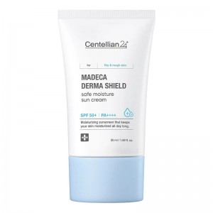 Солнцезащитный крем для лица Centellian24 Madeca Derma Shield Safe Moisture Sun Cream SPF50+ PA++++ 50мл
