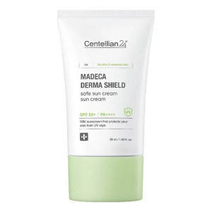 Солнцезащитный крем с центеллой Centellian24 Madeca Derma Shield Safe Sun Cream SPF50+ PA++++ 50мл