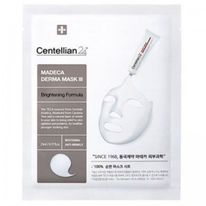 Тканевая маска для сияния кожи Centellian24 Madeca derma mask III brightening formula 23мл