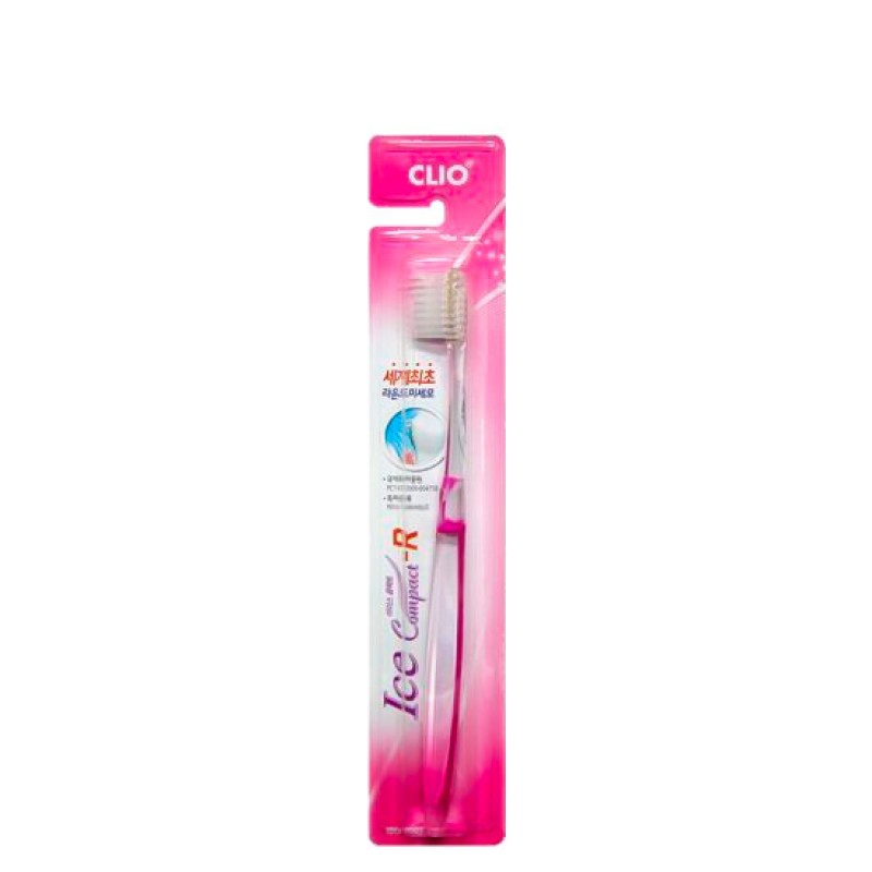 Зубная щетка с ультратонкой щетиной CLIO Ice Compact R Toothbrush Зубная щетка с ультратонкой щетиной CLIO Ice Compact R Toothbrush