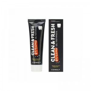 Гелевая зубная паста Consly Clean Fresh Bamboo Charcoal Peppermint Gel Toothpaste 105гр