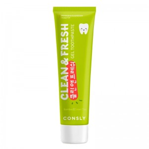 Гелевая зубная паста с экстрактами бамбука и зеленого чая Consly Clean Fresh Bamboo Green Tea Gel Toothpaste 105гр