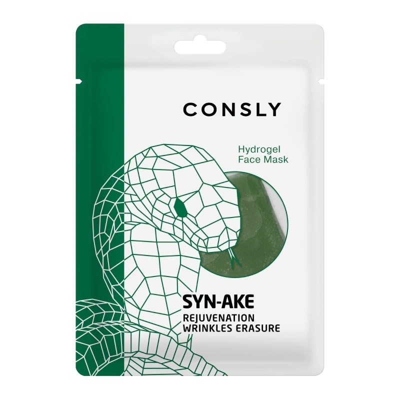 Гидрогелевая маска с пептидом Consly Syn-Ake Hydrogel Face Mask 20мл Гидрогелевая маска с пептидом Consly Syn-Ake Hydrogel Face Mask 20мл