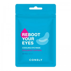 Патчи тканевые охлаждающие Consly Eyes Reboot Hyaluronic Acid Caffeine Cooling Eye Mask 30шт
