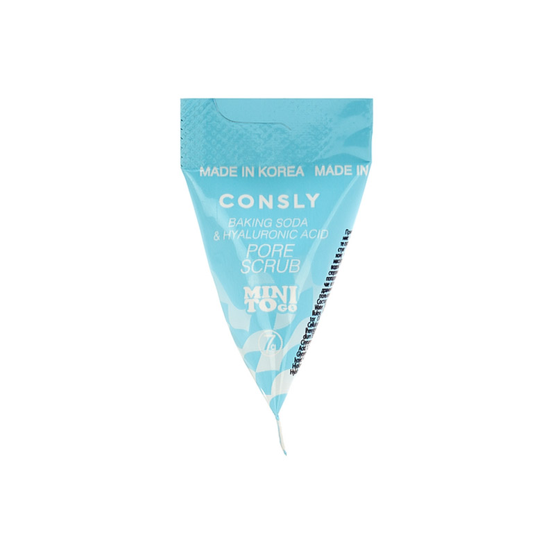 Скраб для лица с содой и гиалуроновой кислотой Consly Mini To Go Baking Soda Hyaluronic Acid Pore Scrub 7гр