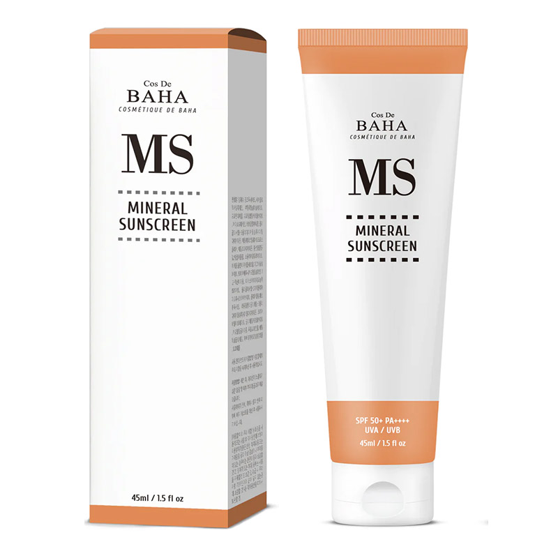 Минеральный солнцезащитный крем для лица Cos De BAHA Mineral Sunscreen ...