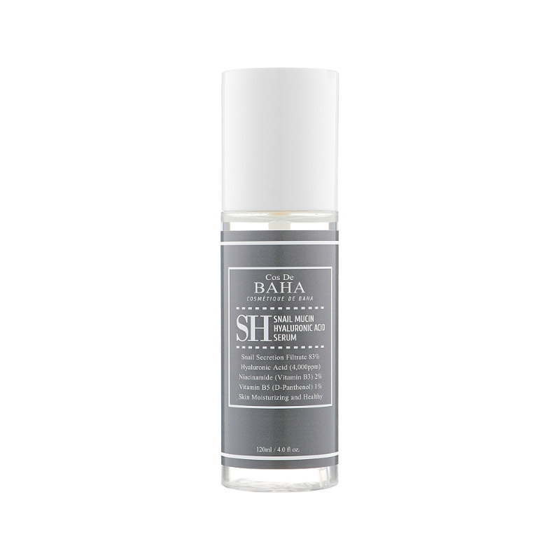 Сыворотка для лица с муцином улитки Cos De Baha SH Snail Mucin Ha Serum 120мл
