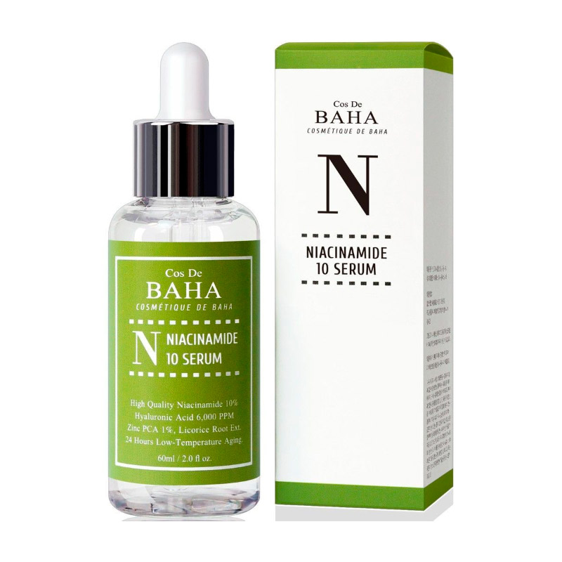 Противовоспалительная сыворотка для жирной кожи Cos De BAHA Niacinamide 10 Serum 60мл Противовоспалительная сыворотка для жирной кожи Cos De BAHA Niacinamide 10 Serum 60мл