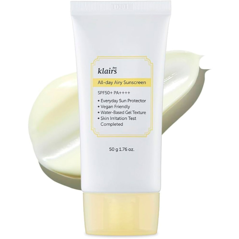Лёгкий солнцезащитный крем Dear, Klairs All-day Airy Sunscreen SPF 50+ PA++++ 50мл Лёгкий солнцезащитный крем Dear, Klairs All-day Airy Sunscreen SPF 50+ PA++++ 50мл