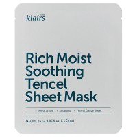 Маска для глубокого увлажнения кожи Dear, Klairs Rich Moist Soothing Tencel Sheet Mask 25мл