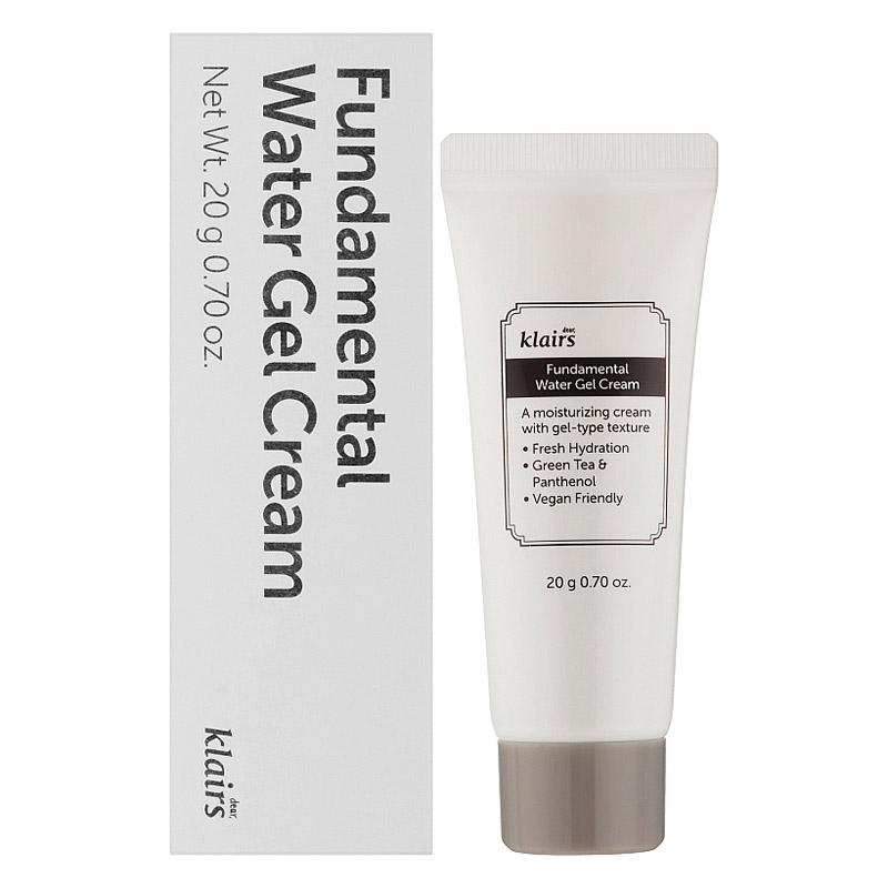 Миниатюра антиоксидантного геля для лица Dear, Klairs Fundamental Watery Gel Cream 20 мл Миниатюра антиоксидантного геля для лица Dear, Klairs Fundamental Watery Gel Cream 20 мл