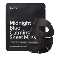 Успокаивающая тканевая маска с охлаждающим эффектом Dear, Klairs Midnight Blue Calming Sheet Mask 25мл