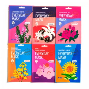 Тканевые маски с растительным экстрактами DEARBOO Everyday Mask 27мл