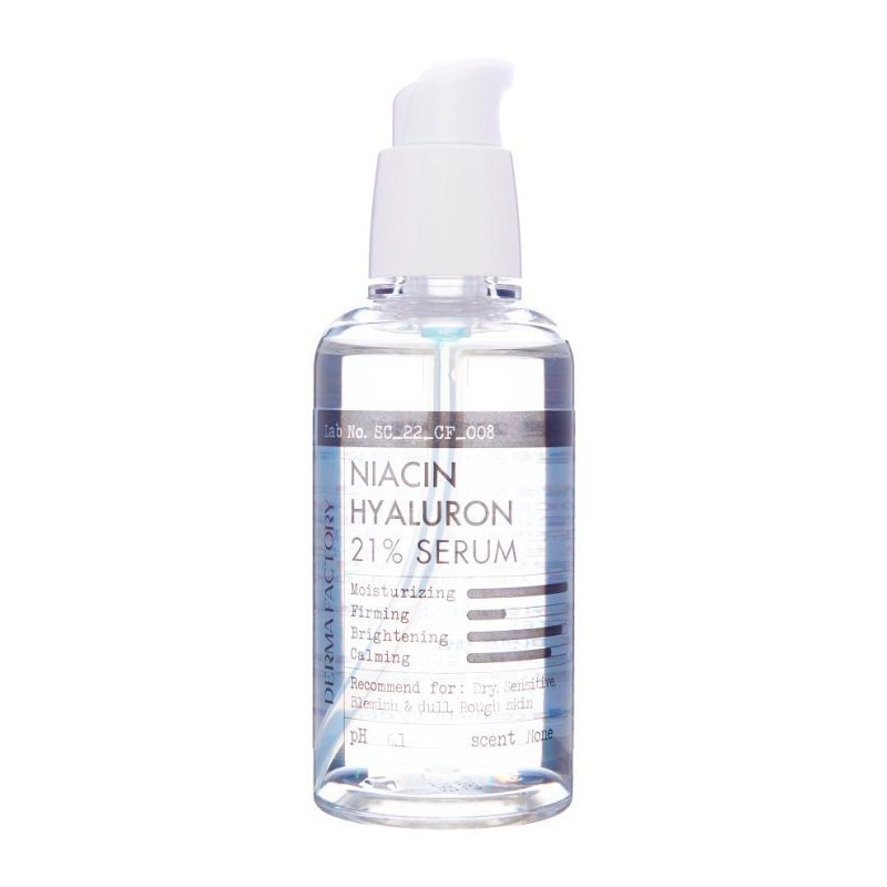 Увлажняющая сыворотка для проблемной кожи Derma Factory Niacin Hyaluron 21 Serum 80мл Увлажняющая сыворотка для проблемной кожи Derma Factory Niacin Hyaluron 21 Serum 80мл