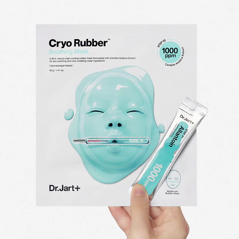 Успокаивающая моделирующая маска с охлаждающим эффектом DR JART Cryo Rubber Soothing Allantoin 40гр 4мл