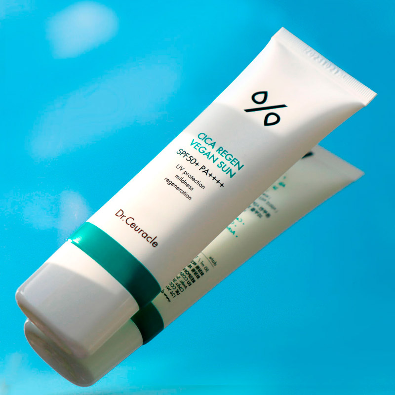 Солнцезащитный веганский крем с центеллой Dr Ceuracle Cica Vegan Sun Gel SPF 50 PA++++ 50 мл
