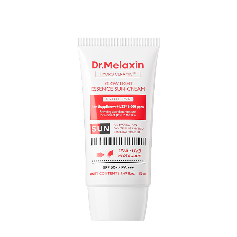 Тонирующий солнцезащитный крем Dr.Melaxin Hydro Ceramic Glow Light Essence Sun Cream SPF50+ PA+++ 50 мл