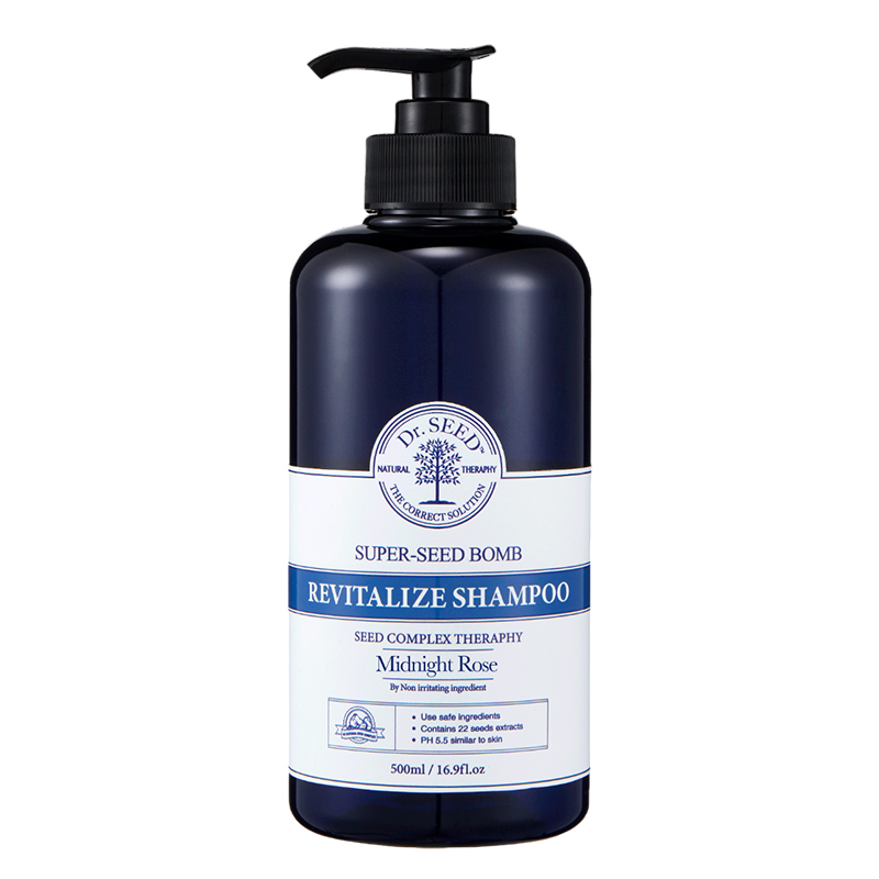 Восстанавливающий шампунь для волос Dr.SEED Super Seed Bomb Revitalize Shampoo Midnight Rose 500мл