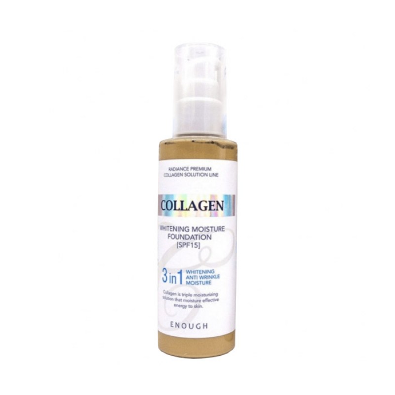 Тональный крем с коллагеном 3 в 1 ENOUGH Collagen Whitening Moisture Foundation SPF15 - 100 мл Тональный крем с коллагеном 3 в 1 ENOUGH Collagen Whitening Moisture Foundation SPF15 - 100 мл
