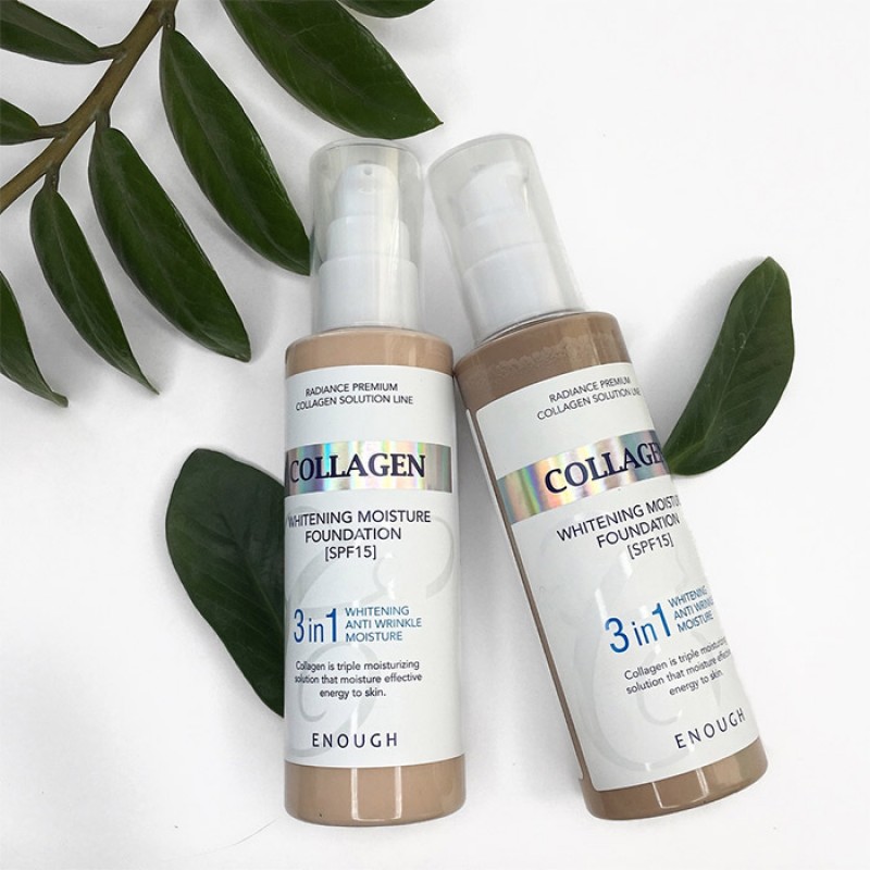 Тональный крем с коллагеном 3 в 1 ENOUGH Collagen Whitening Moisture Foundation SPF15 - 100 мл
